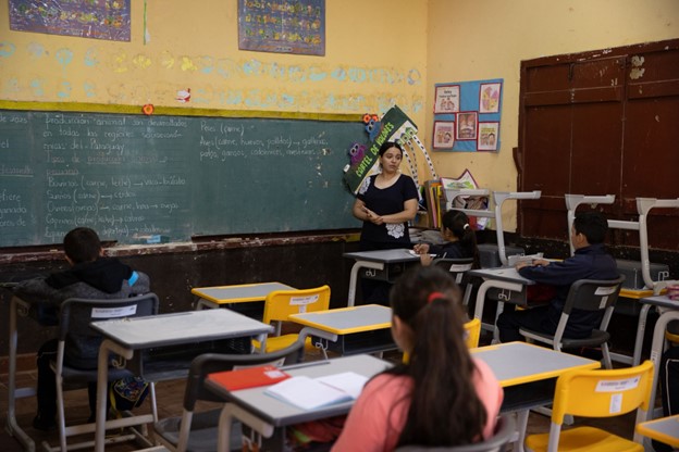 Classroom in Valenzuela, Paraguay supported by HIVE