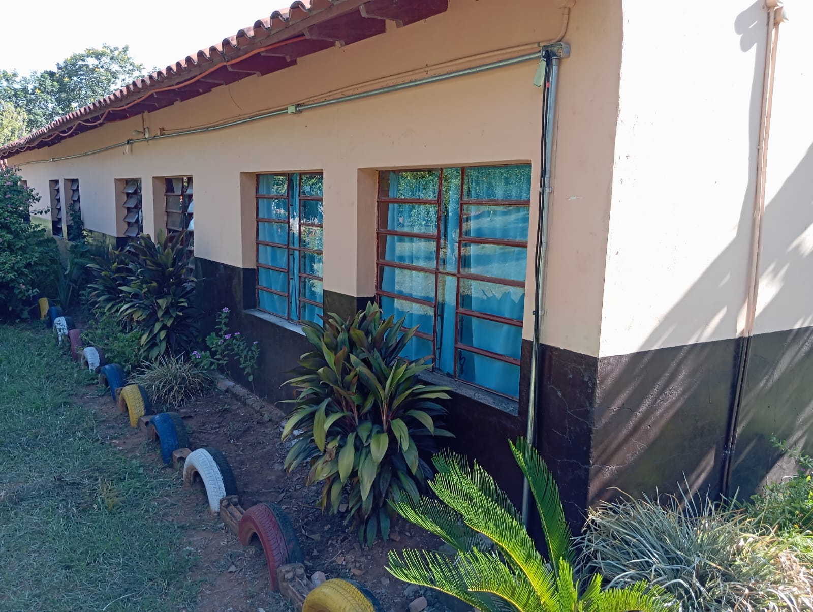 Valenzuela school with newly installed electrical conduits
